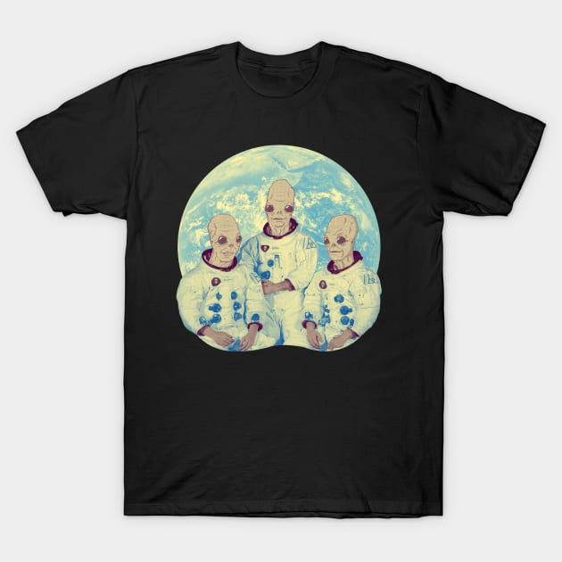 Earth Landing T-Shirt by arkzai